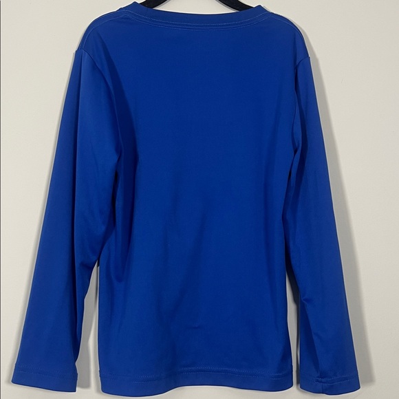 Nike Kids Royal Blue and White Long‎ Sleeve Dri-Fit T-Shirt Boys Size 7 - Picture 4 of 5